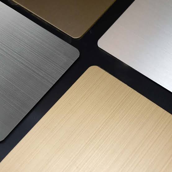 Brushed anodized aluminum sheet for fabrication Brushed anodized aluminum sheet for fabrication