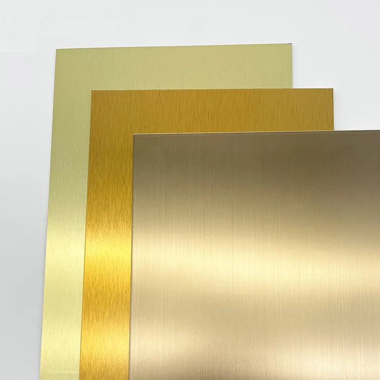 Gold brush aluminum sheet Gold brush aluminum sheet