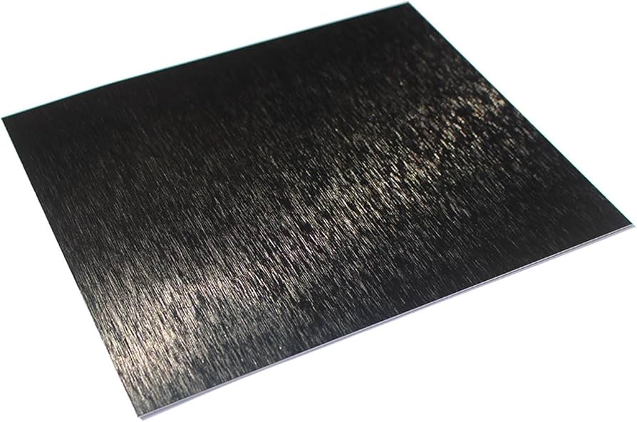 Black brushed anodized aluminum sheet metal Black brushed anodized aluminum sheet metal