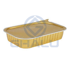 Aluminum Foil Food Container In Gold or Silver Color