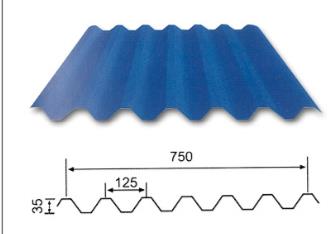 aluminum roofing sheet 750mm width