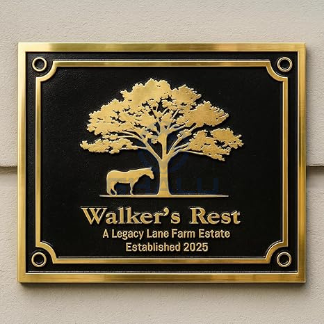 CNC Engraved Aluminum Plaques and Signs
