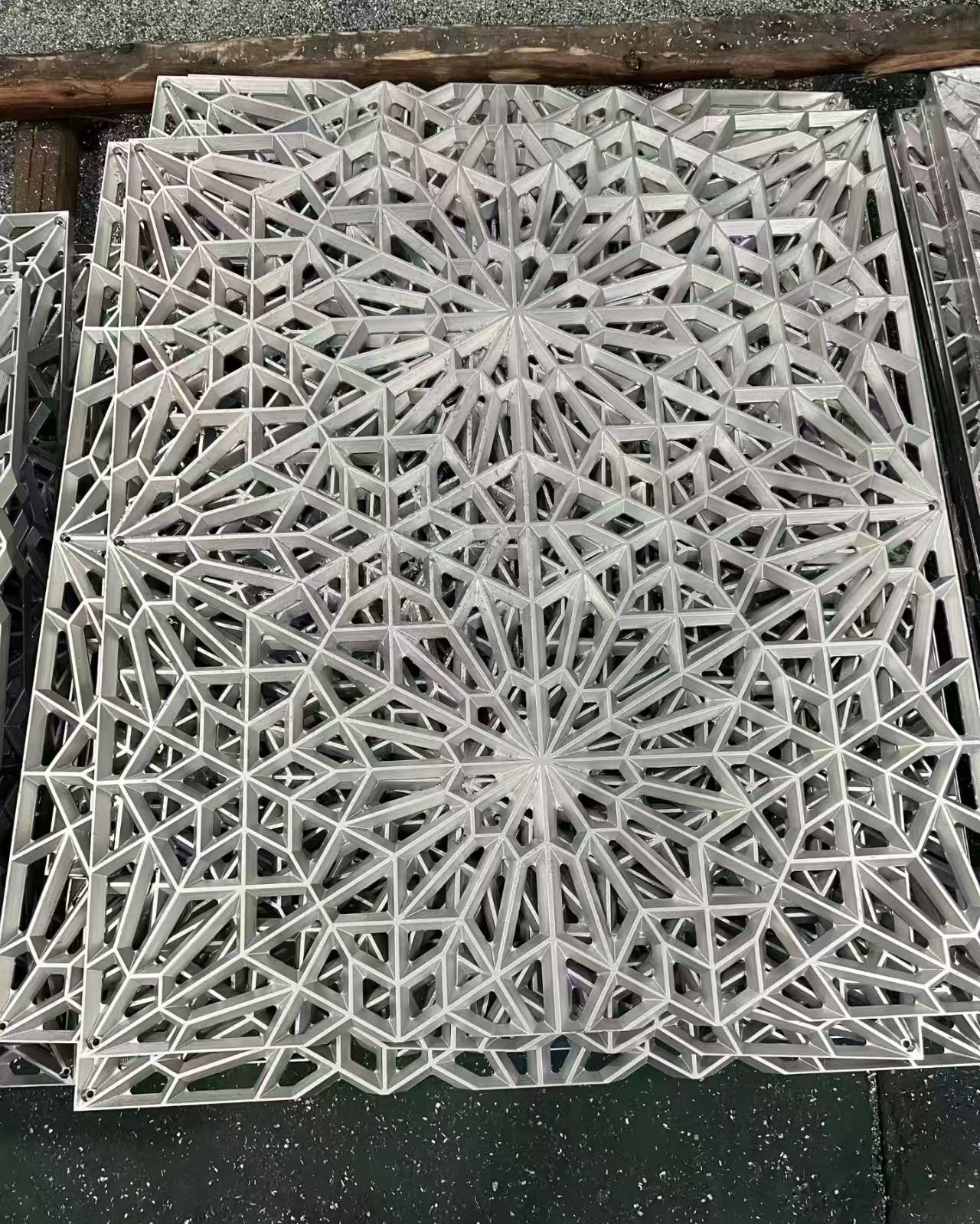 engraved aluminum screen