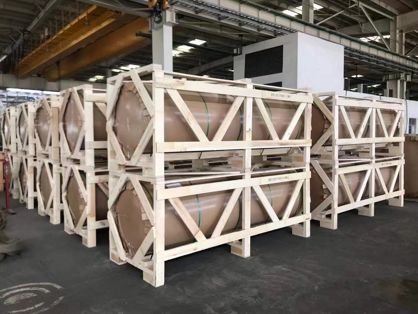 Large width aluminum coil packing
