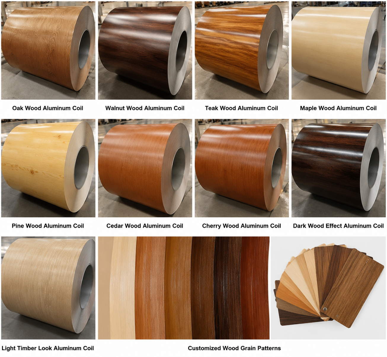 Wooden Grain Aluminum Coil Patterns